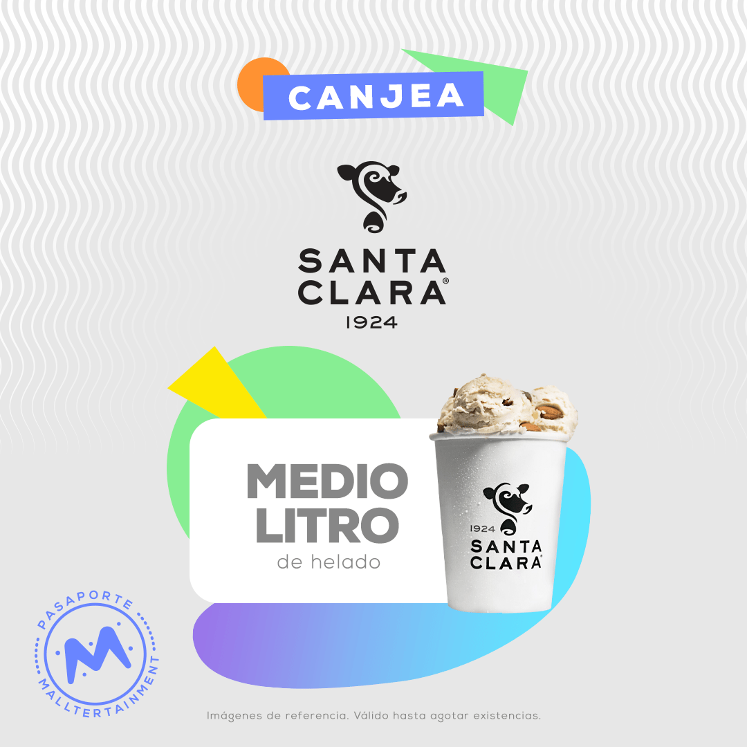 1/2 litro de helado, canjéalo por 300 mallpoints. Hasta agotar existencias.